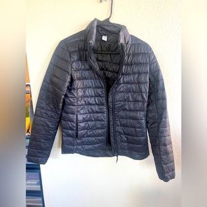 Black puffer jacket